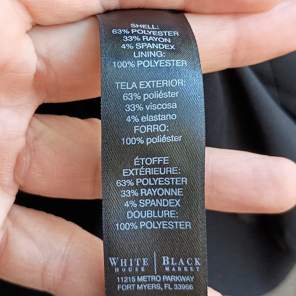 White House Black Market Black Double-Breasted Blazer_10 - Picture 4 of 6